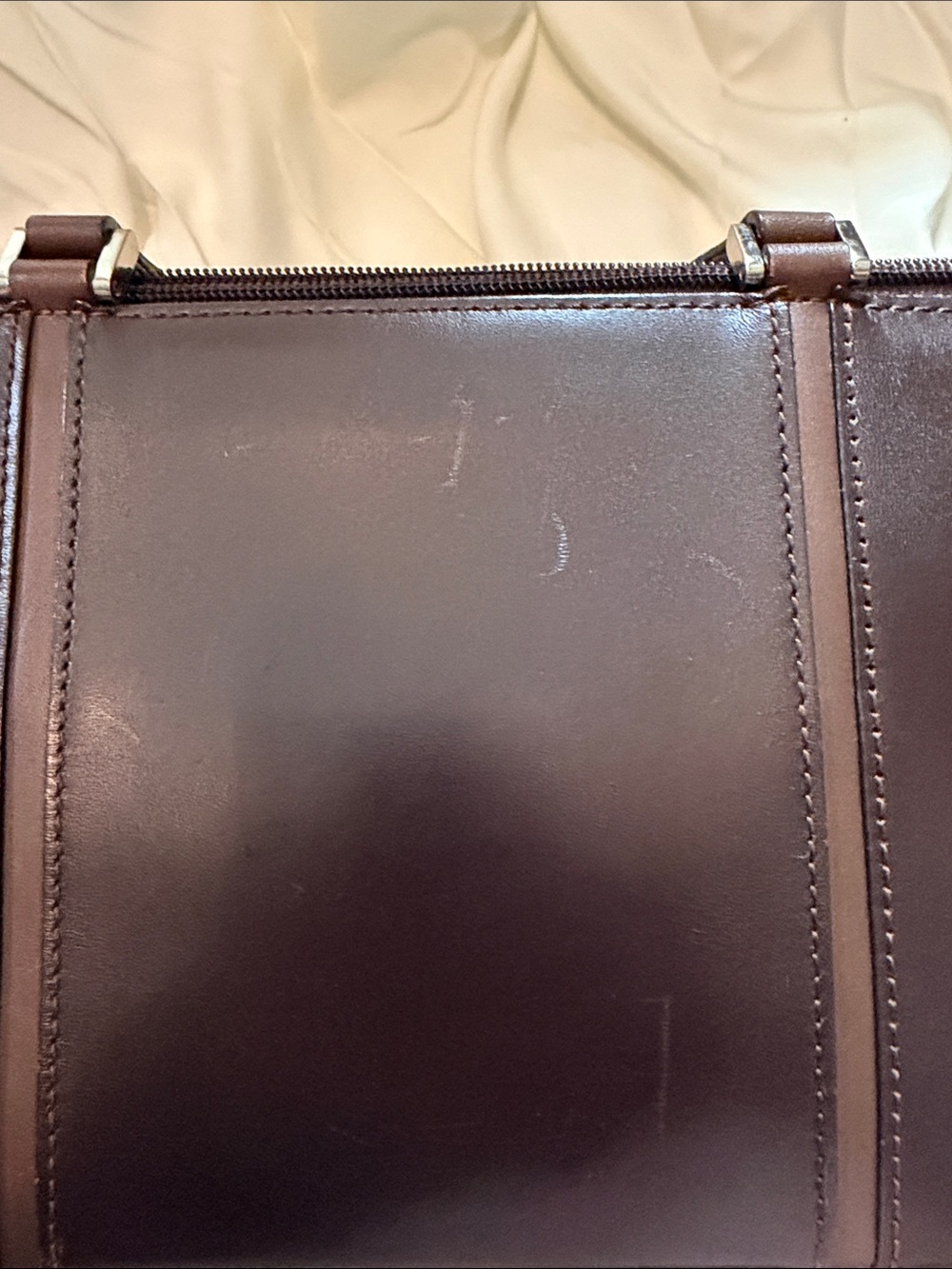 Burberry Brown Leather Shoulder Bag - Picture 4 of 8